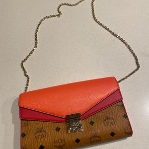 MCM Colorblock Visetos Crossbody Bag